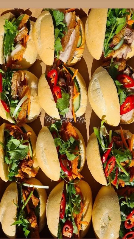 Platter of filled rolls