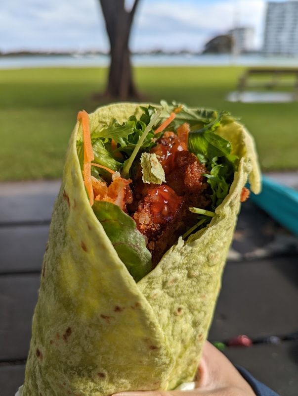 Fresh chicken wrap